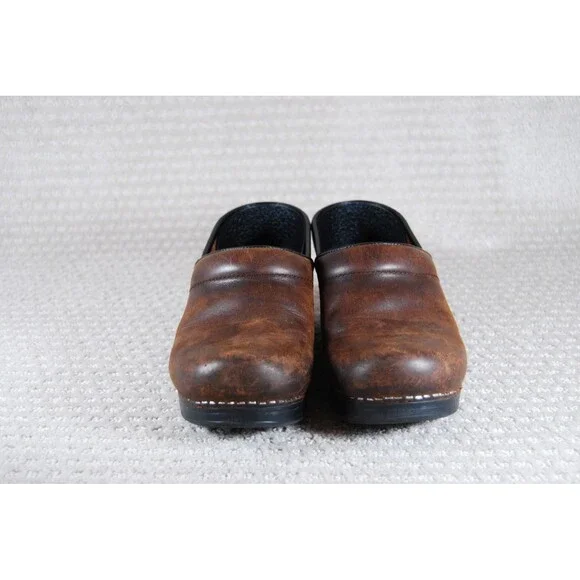 Dankso Professional Comfort Clogs Matte Antique Brown Oiled Leather 37 EU 7 US - Picture 5 of 9